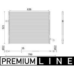  žemos temperatūros radiat., tarpinis suslėgto oro aušintuvas <small>BEHR *** PREMIUM LINE ***</small>