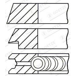  stūmoklio žiedų komplektas