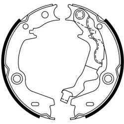  stabdžių trinkelių komplektas, stovėjimo stabdis