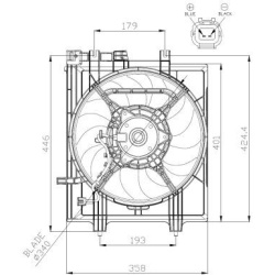  ventiliatorius, radiatoriaus