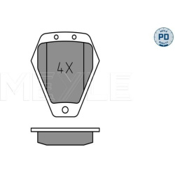  stabdžių trinkelių rinkinys, diskinis stabdys <small>MEYLE-PD: Advanced performance and design.</small>