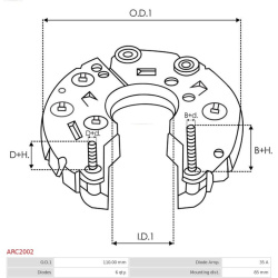  lygintuvas, kintamosios srovės generatorius <small>Brand new AS-PL</small>
