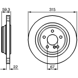  stabdžių diskas (1vnt)