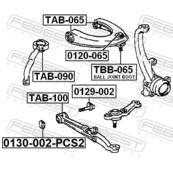 gnybtas, atraminis buferis (ašies korpusas)  gnybtas, atraminis buferis (ašies korpusas)