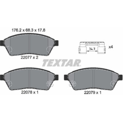  stabdžių trinkelių rinkinys, diskinis stabdys <small>Q+</small>