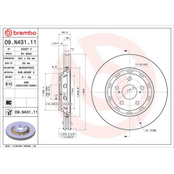  stabdžių diskas (1vnt) <small>PRIME LINE - UV Coated</small>