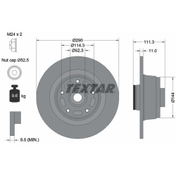 TARCZA HAM. RENAULT T. MEGANE 1,3-1,8 17- Z ŁOŻYSKIEM ABS
