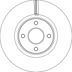  stabdžių diskas (1vnt) <small>TRW SINGLE</small>