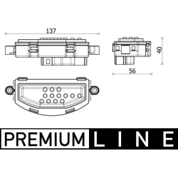  reguliatorius, keleivio pusės ventiliatorius <small>BEHR *** PREMIUM LINE ***</small>