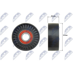 diržo įtempiklis, V formos rumbuotas diržas  diržo įtempiklis, V formos rumbuotas diržas