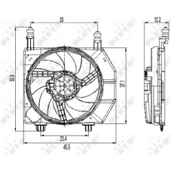  ventiliatorius, radiatoriaus