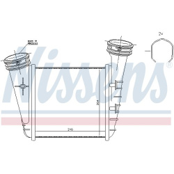  tarpinis suslėgto oro aušintuvas, kompresorius <small>** FIRST FIT **</small>