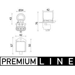  Pirminė varža, elekt. variklis (radiatoriaus ventiliatorius) <small>BEHR *** PREMIUM LINE ***</small>