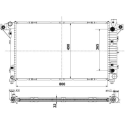  radiatorius, variklio aušinimas <small>EASY FIT</small>