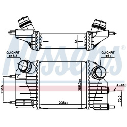  tarpinis suslėgto oro aušintuvas, kompresorius <small>** FIRST FIT **</small>