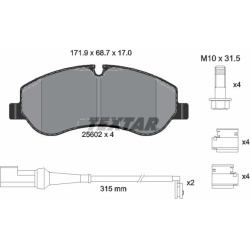  stabdžių trinkelių rinkinys, diskinis stabdys <small>Q+</small>