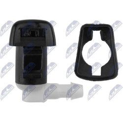  plovimo skysčio purkštukas, priekinis langas