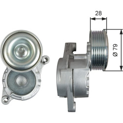  diržo įtempiklis, V formos rumbuotas diržas <small>DriveAlign™</small>