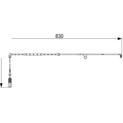  įspėjimo kontaktas, stabdžių trinkelių susidėvėjimas