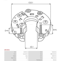  lygintuvas, kintamosios srovės generatorius <small>AS</small>