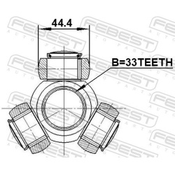  trikojo įvorė, kardaninis velenas