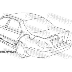  Kabelių rem. kompl.; bagažinės užraktas