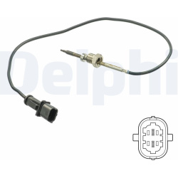  jutiklis, išmetamųjų dujų temperatūra