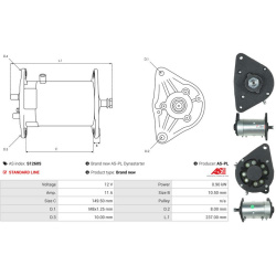  kintamosios srovės generatorius, starteris <small>Brand new AS-PL</small>