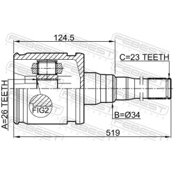  jungčių komplektas, kardaninis velenas