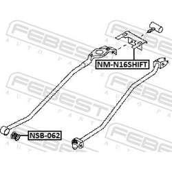  rėmas, pavarų perjungimo trauklė