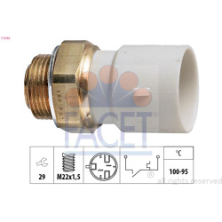  temperatūros jungiklis, radiatoriaus ventiliatorius <small>Made in Italy - OE Equivalent</small>