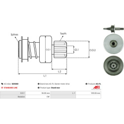  laisvos eigos pavara, starteris <small>AS</small>