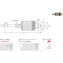  ankeris, starteris <small>Brand new AS-PL</small>