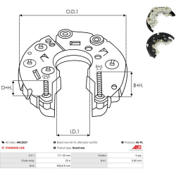  lygintuvas, kintamosios srovės generatorius <small>Brand new AS-PL</small>