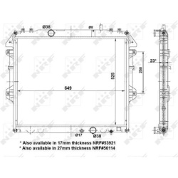  radiatorius, variklio aušinimas <small>EASY FIT</small>