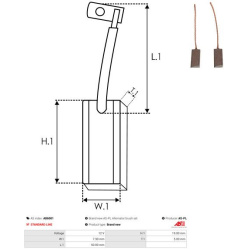  anglies šepetėlis, kint. sr. generatorius <small>Brand new AS-PL</small>