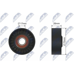  diržo įtempiklis, V formos rumbuotas diržas