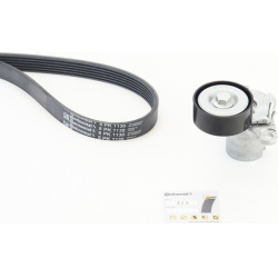  V formos rumbuotas diržas, komplektas