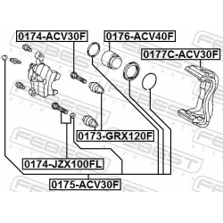  stabdžių apkabos kronšteino rinkinys