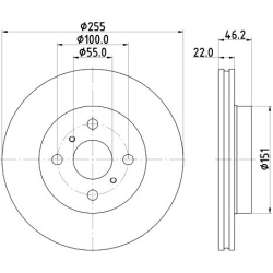  stabdžių diskas (1vnt)