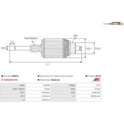  ankeris, starteris <small>Brand new AS-PL</small>