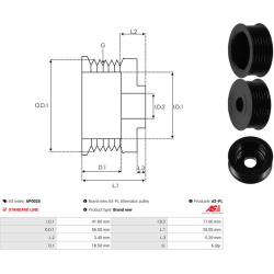  skriemulys, kintamosios srovės generatorius <small>Brand new AS-PL</small>