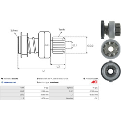  laisvos eigos pavara, starteris <small>Brand new AS-PL</small>