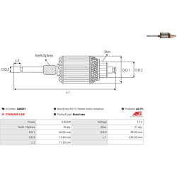 ankeris, starteris <small>Brand new AS-PL</small>