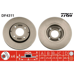  stabdžių diskas (1vnt)