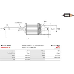  ankeris, starteris <small>Brand new AS-PL</small>