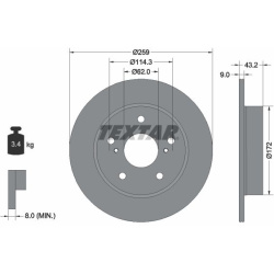  stabdžių diskas (1vnt) <small>PRO</small>