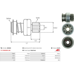  laisvos eigos pavara, starteris <small>Brand new AS-PL</small>