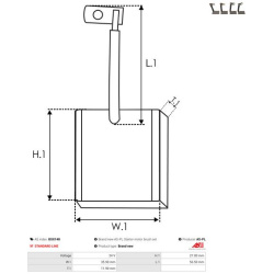  anglies šepetėlis, starteris <small>Brand new AS-PL</small>