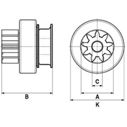  laisvos eigos pavara, starteris